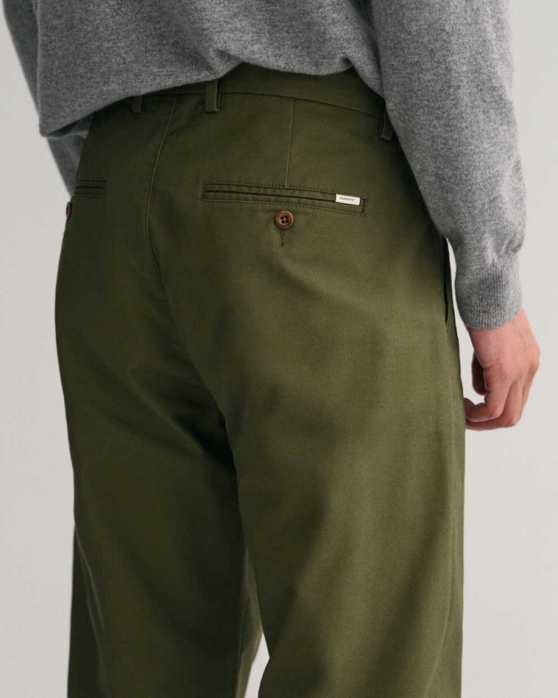 Gant Regular Fit Tech Prep™ Men's Chino Pants Juniper Green | HGWSQ-1042