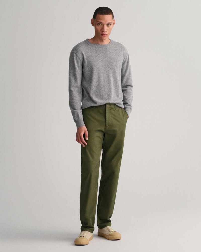 Gant Regular Fit Tech Prep™ Men's Chino Pants Juniper Green | HGWSQ-1042