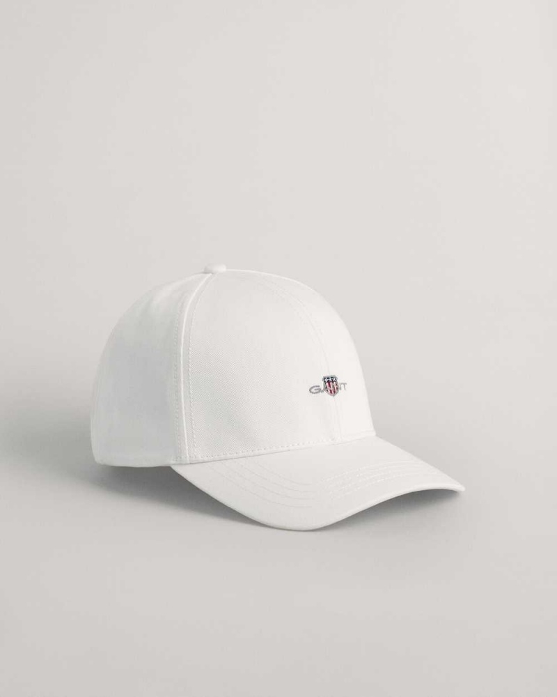 Gant Shield High Men\'s Caps White | SIUEL-2417