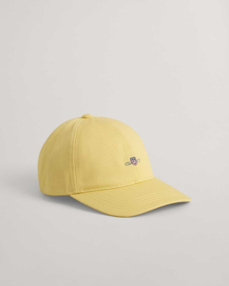 Gant Shield Men's Caps Light Mustard Yellow | CTVJP-2846