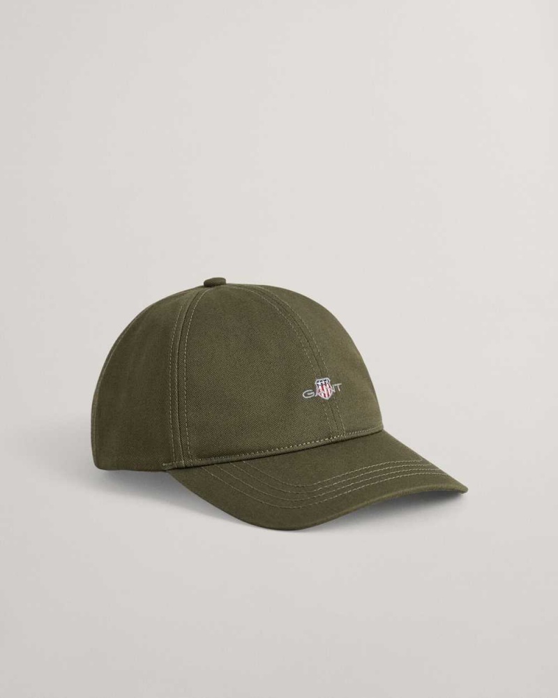 Gant Shield Men\'s Caps Racing Green | PMOAD-2418