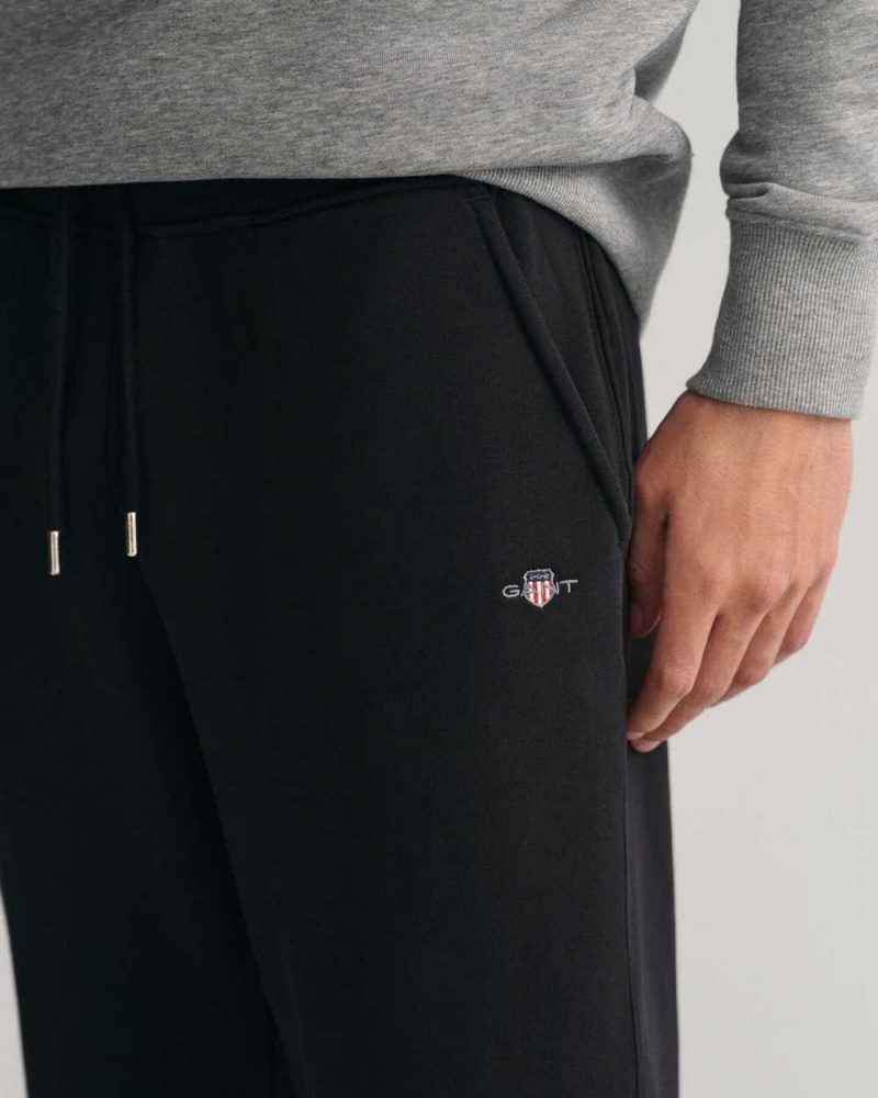 Gant Shield Men's Sweatpants Black | GEFRI-6182