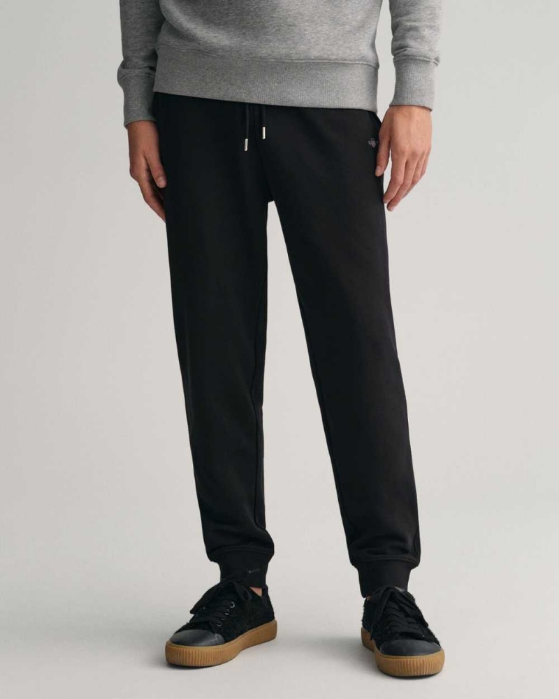 Gant Shield Men's Sweatpants Black | GEFRI-6182