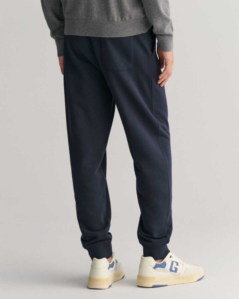 Gant Shield Men's Sweatpants Evening Blue | AWFGU-4789