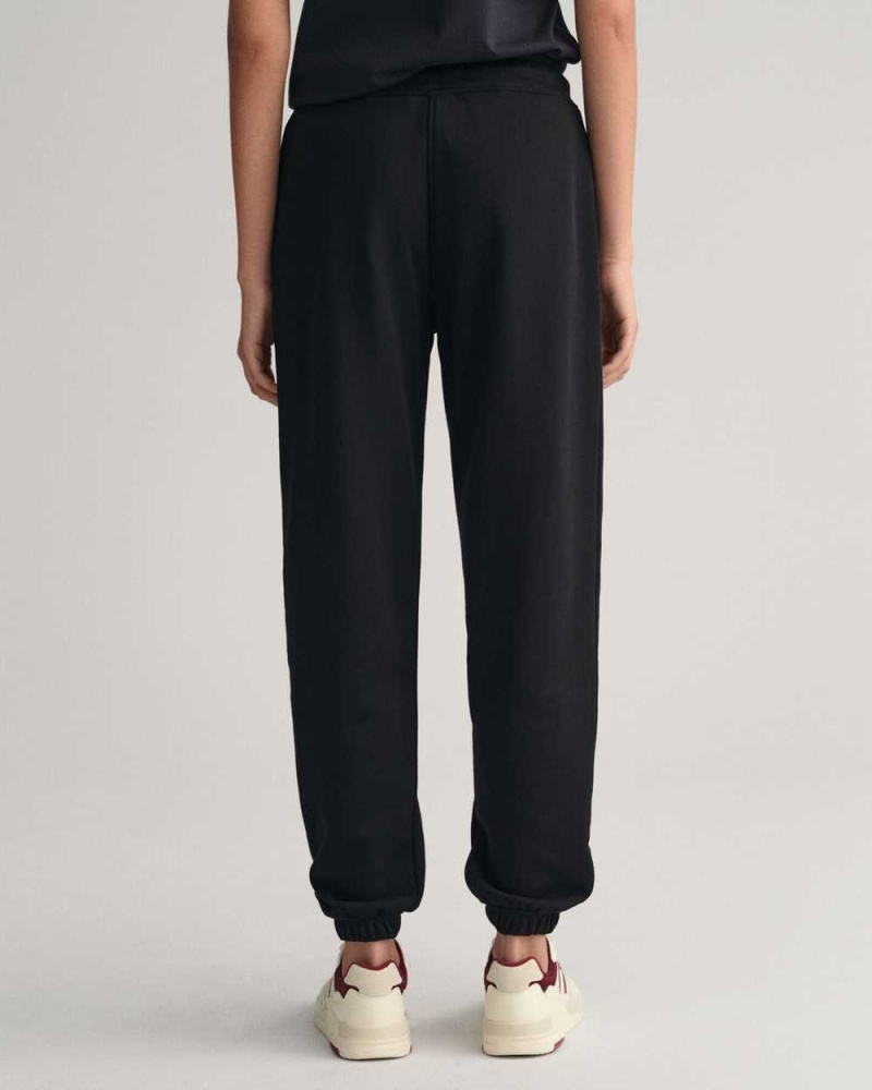 Gant Shield Women's Sweatpants Black | DOPJG-5418