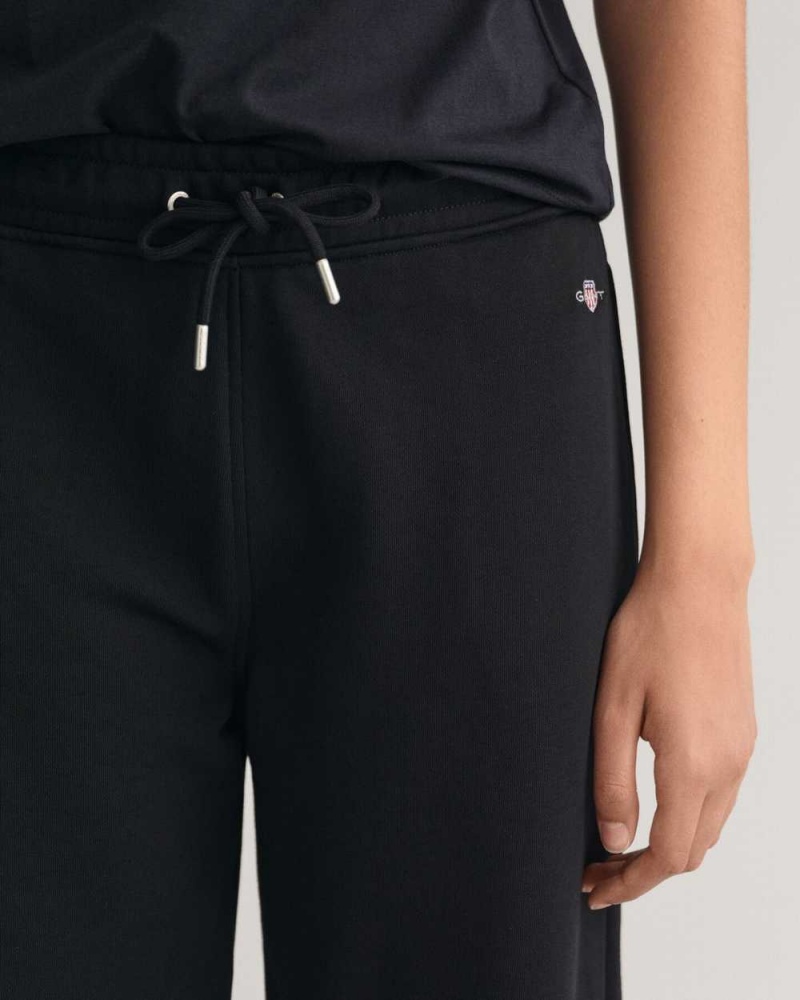 Gant Shield Women's Sweatpants Black | DOPJG-5418