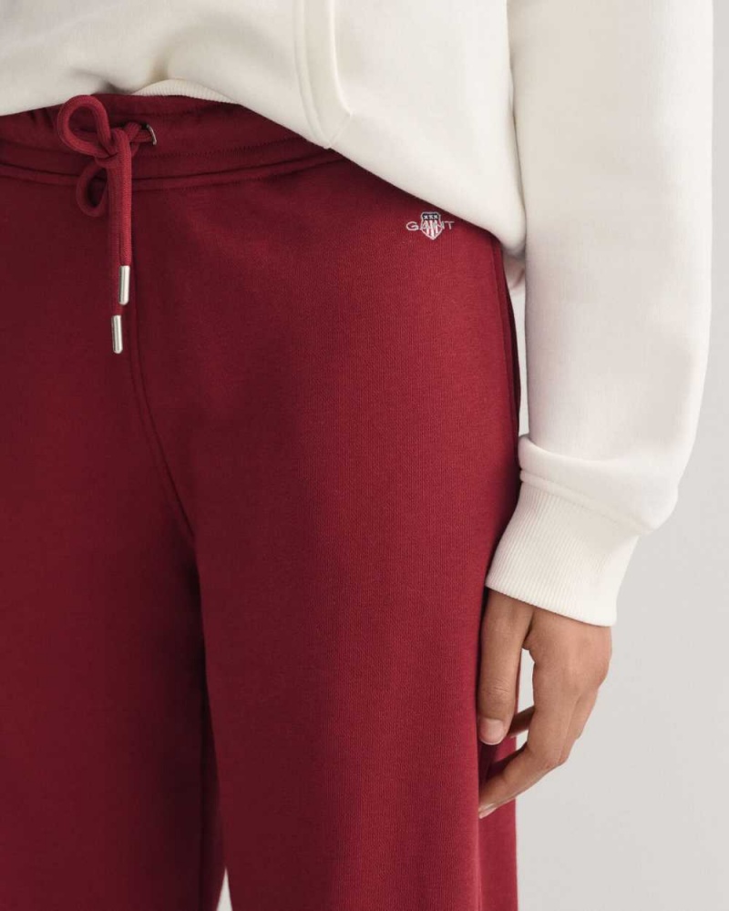 Gant Shield Women's Sweatpants Plumped Red | ZBTHD-1603