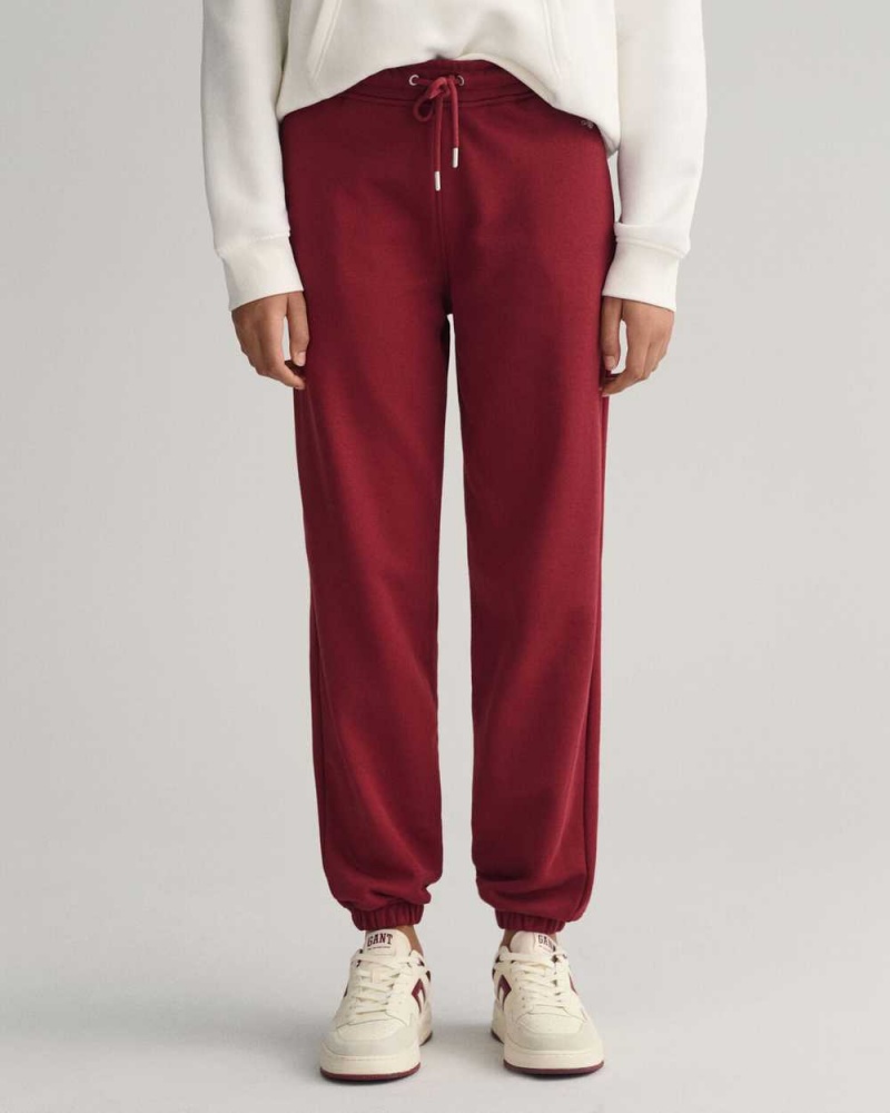 Gant Shield Women's Sweatpants Plumped Red | ZBTHD-1603