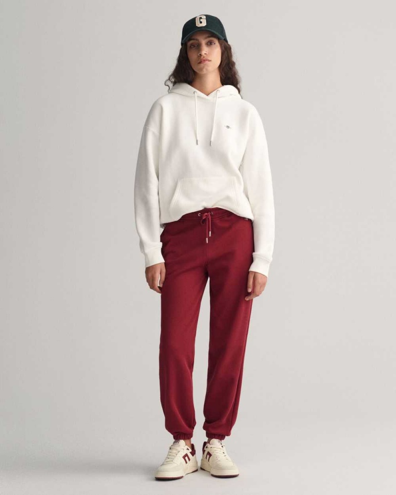 Gant Shield Women's Sweatpants Plumped Red | ZBTHD-1603