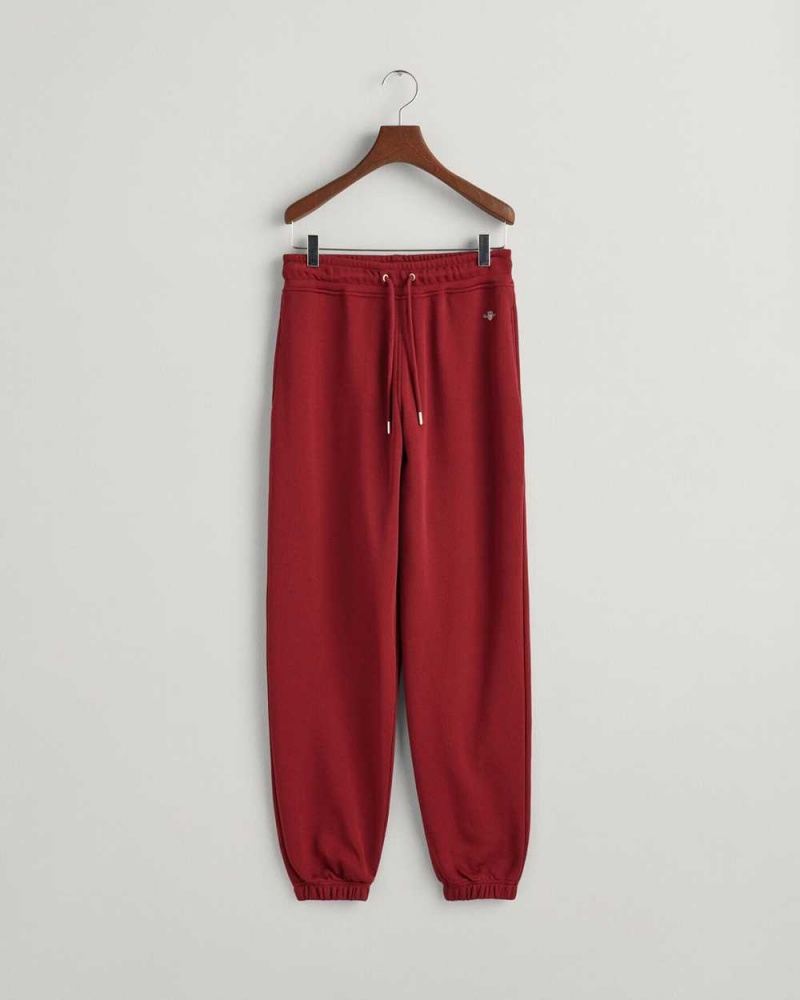 Gant Shield Women's Sweatpants Plumped Red | ZBTHD-1603