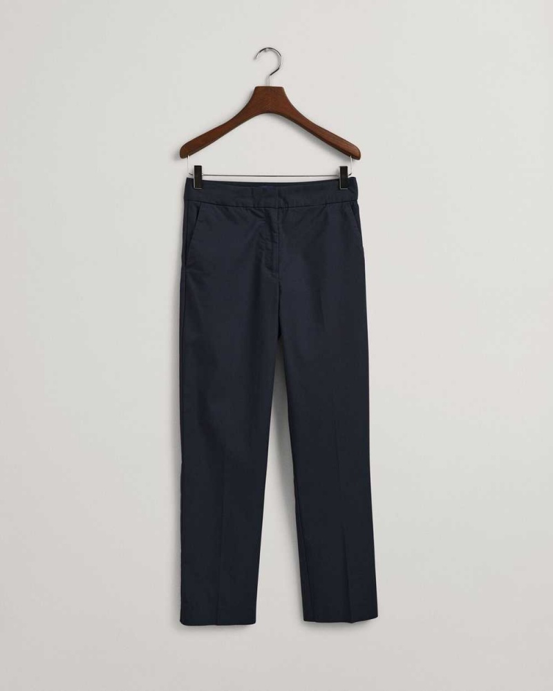 Gant Slim Cigarette Women's Pants Evening Blue | GSQMK-8274