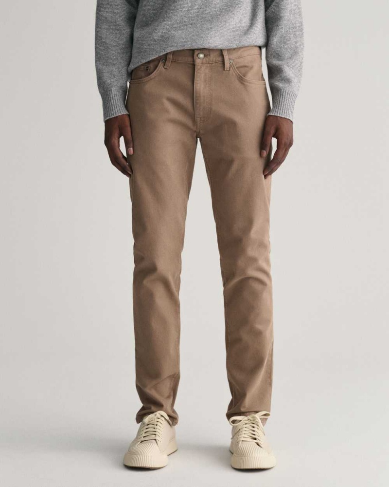 Gant Slim Fit Desert Men's Jeans Desert Brown | LMDBG-1495