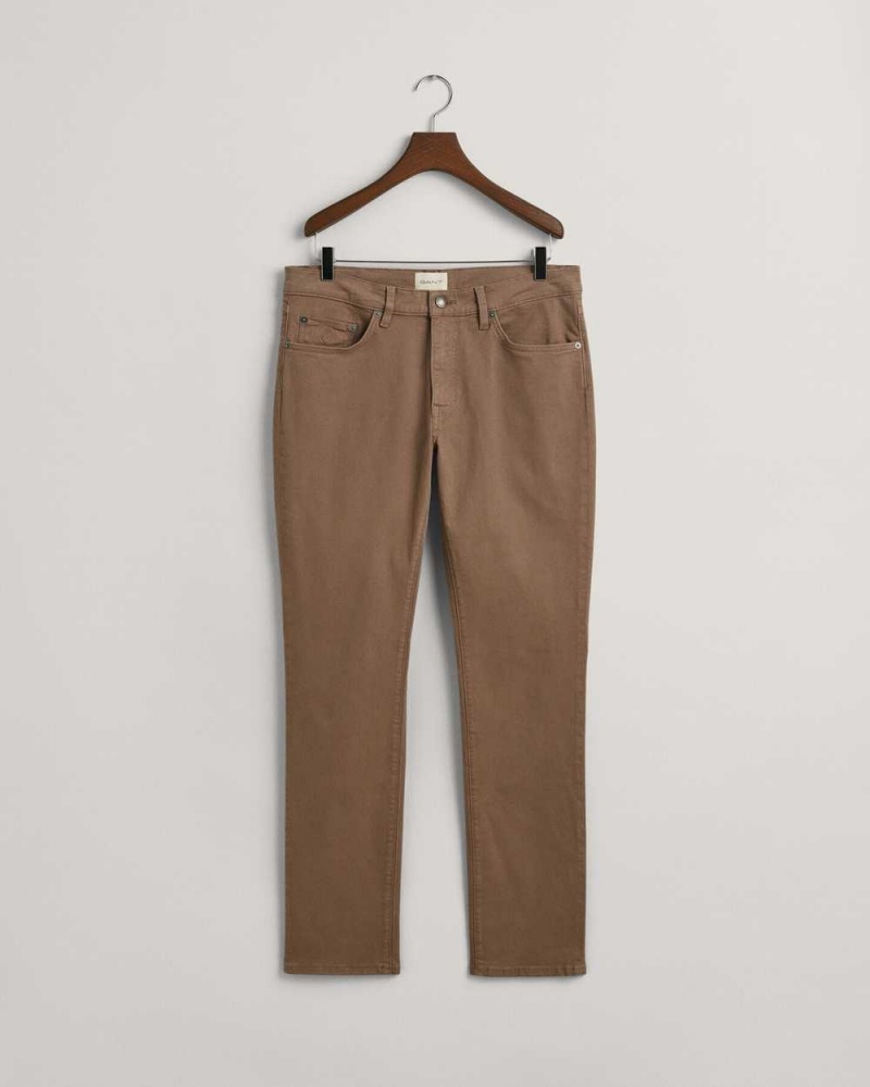 Gant Slim Fit Desert Men's Jeans Desert Brown | LMDBG-1495