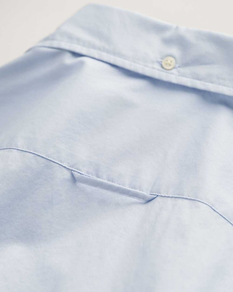 Gant Slim Fit Poplin Men's Shirts Light Blue | ULEYV-5348