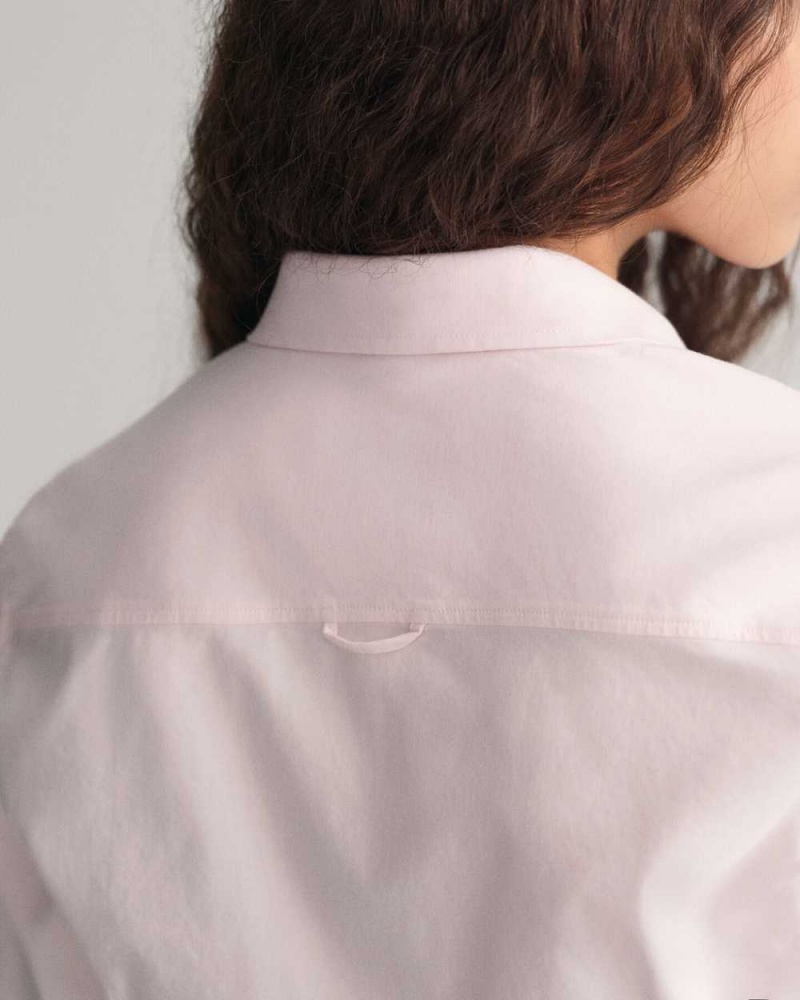 Gant Slim Fit Stretch Oxford Women's Shirts Light Pink | GWUEA-2310