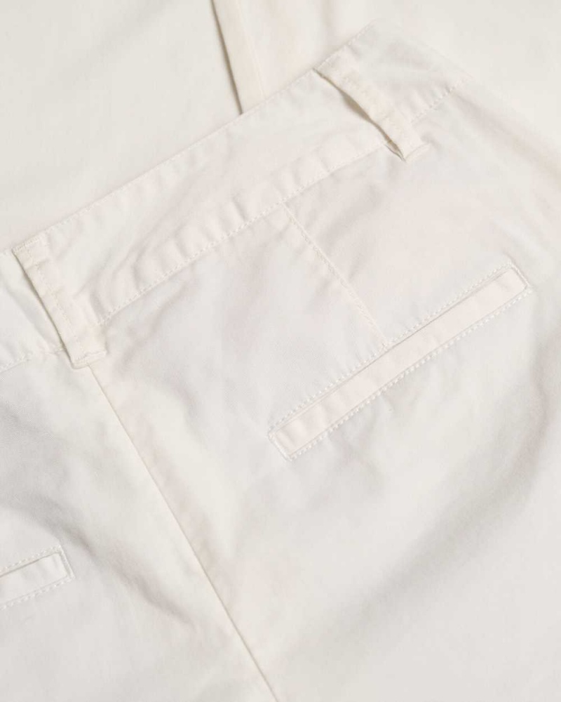 Gant Slim Fit Women's Chino Pants Beige White | VLOQA-3076