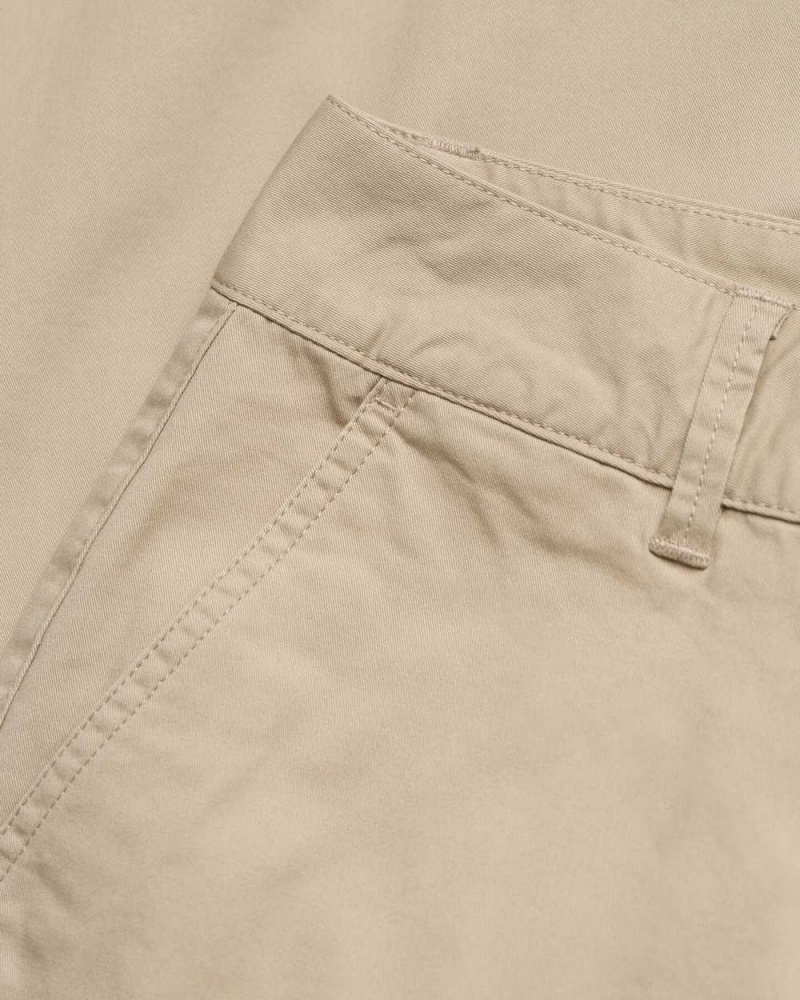 Gant Slim Fit Women's Chino Pants Dry Sand | YXWUQ-4519