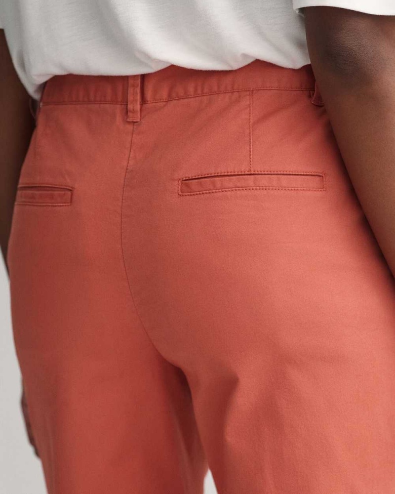 Gant Slim Fit Women's Chino Pants Light Copper | QLDZJ-7240