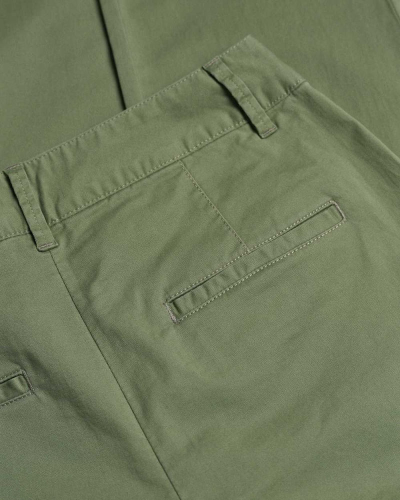 Gant Slim Fit Women's Chino Pants Oil Green | XFLSM-4821