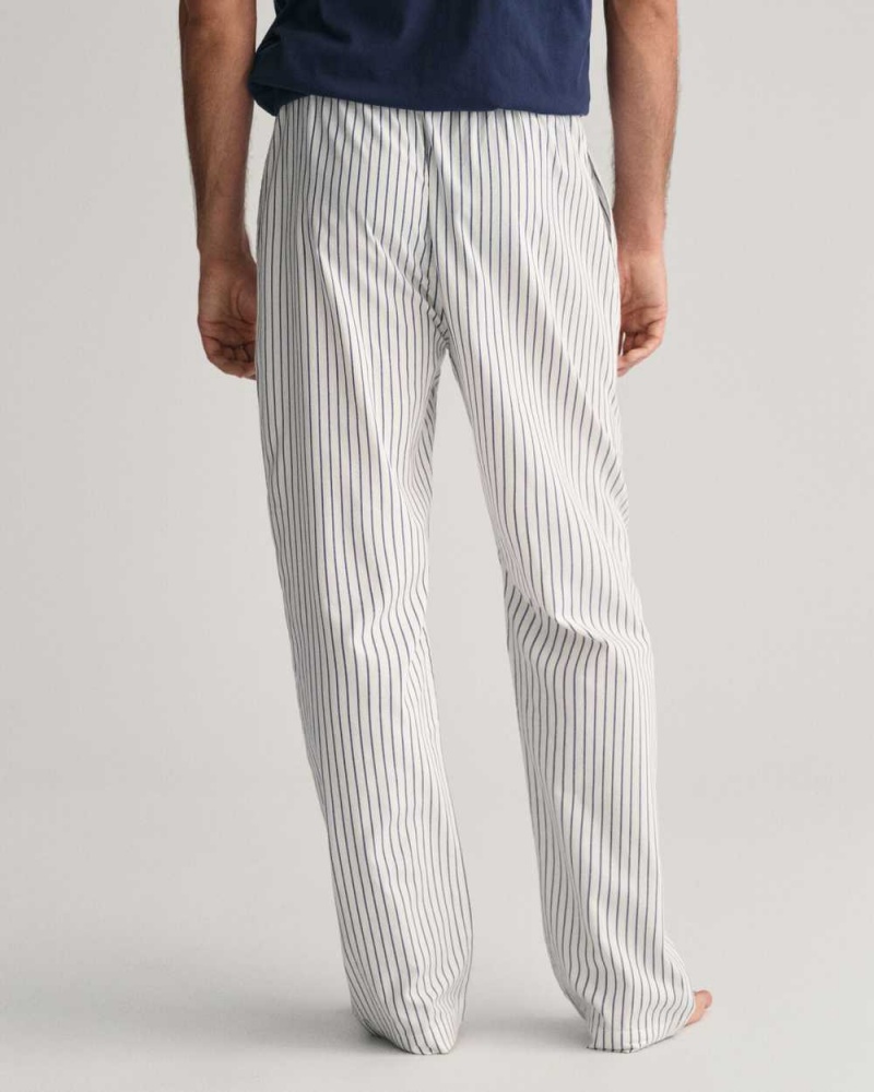 Gant Striped Men's Pajamas Beige White | EQKGR-7254