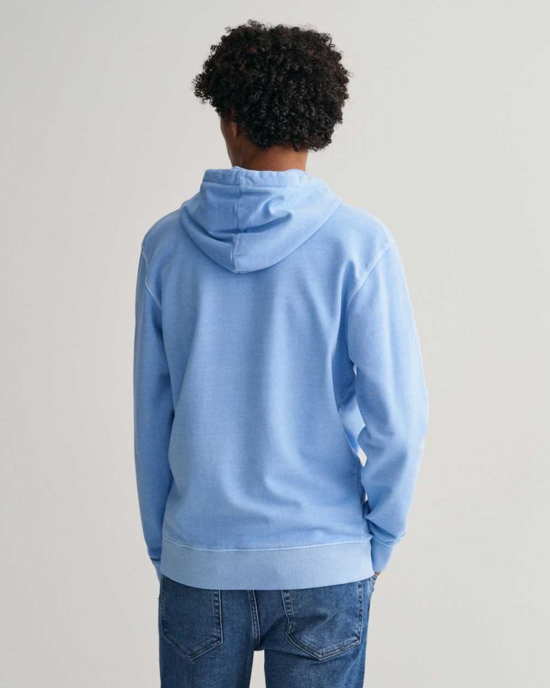 Gant Sunfaded GANT USA Men's Hoodie Gentle Blue | VUBAO-1678