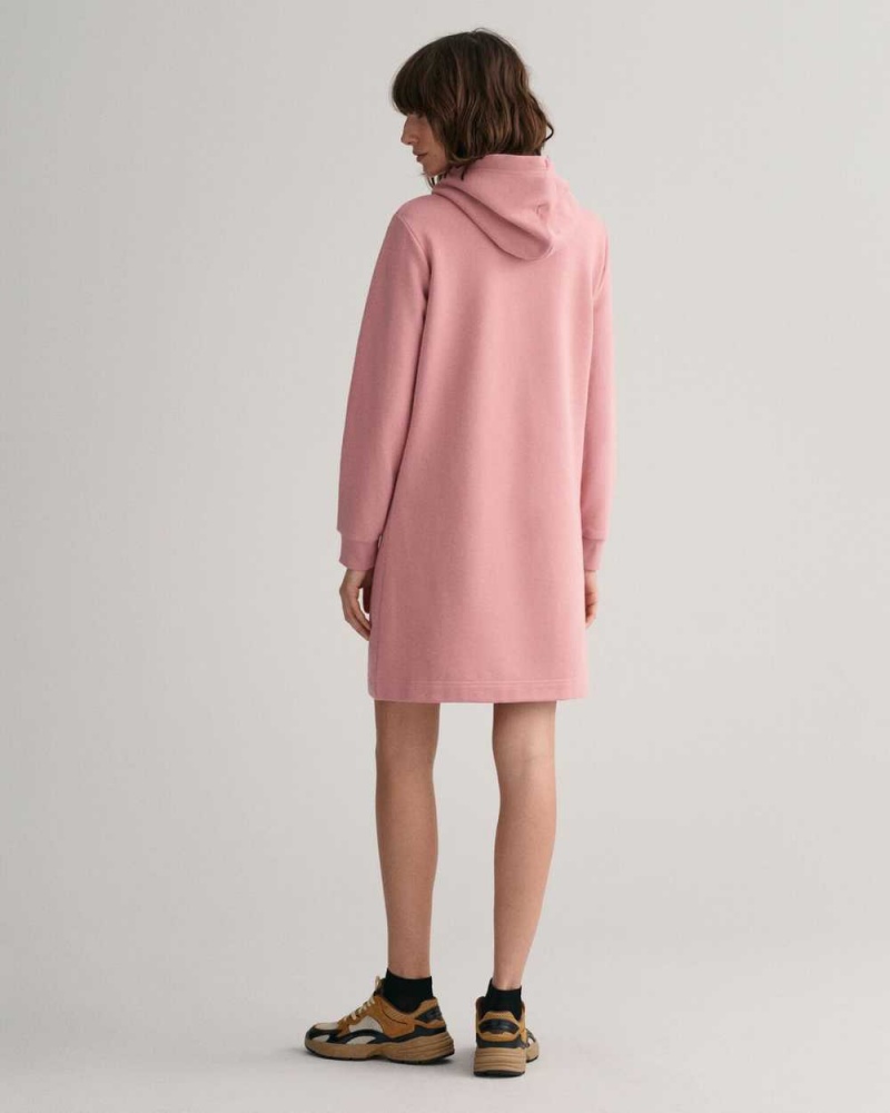 Gant Tonal Shield Women's Dress Faded Pink Melange | LZXEK-4809