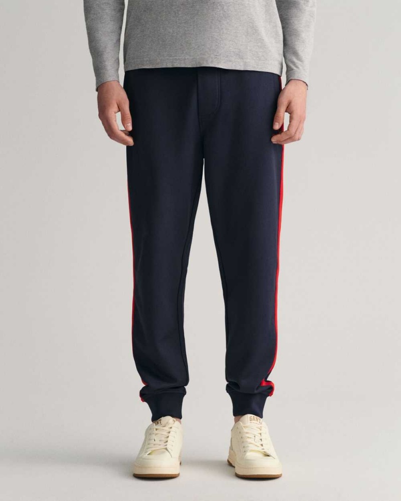 Gant Track Men's Sweatpants Evening Blue | JIVEH-5374