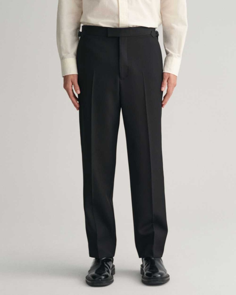 Gant Tuxedo Suit Men's Pants Black | RYHCK-8140