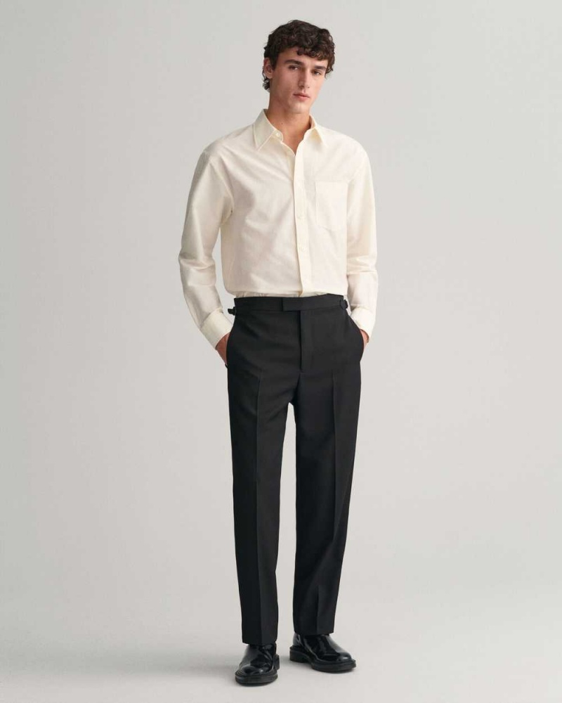 Gant Tuxedo Suit Men's Pants Black | RYHCK-8140