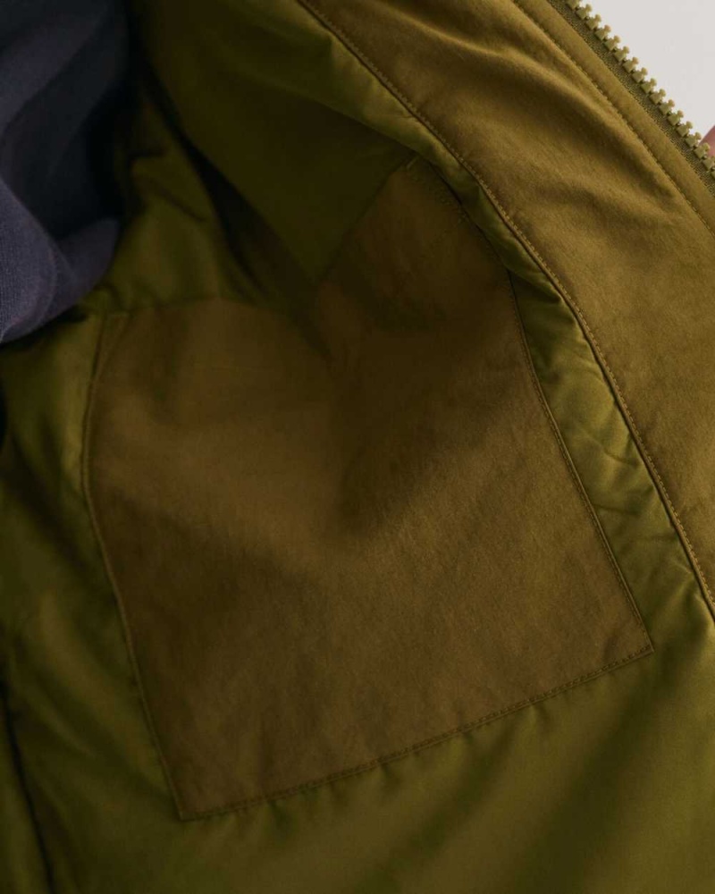 Gant Utility Men's Jackets Warm Surplus Green | KMIOB-3021